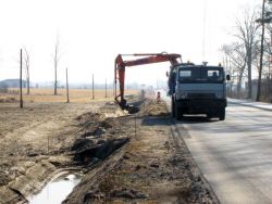 Trwają prace na drodze nr 708
