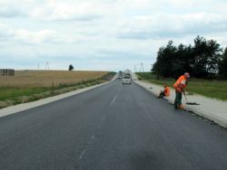 Ostatnie prace między Kurowicami a Brójcami