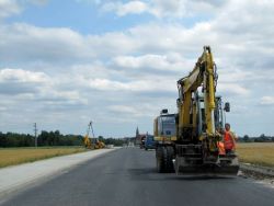 Ostatnie prace między Kurowicami a Brójcami