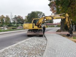 Trwa inwestycja na drodze wojewódzkiej nr 481 w Pruszkowie w powiecie łaskim