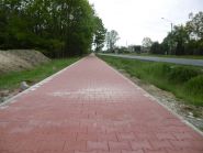 Budowa ścieżki rowerowej na DW 707