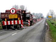 Roboty na odcinku Andrespol - Kurowice